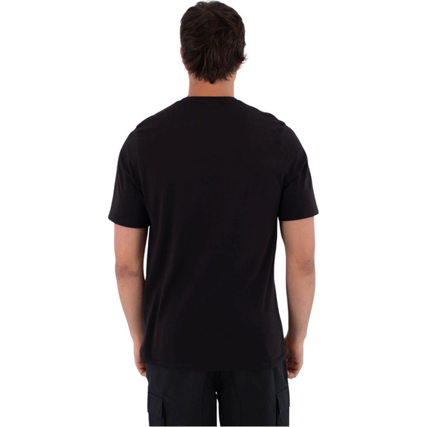 2026 Hurley Mens Printing Press Icon Circle Short Sleeve T-Shirt MTSEUED0010 - Black